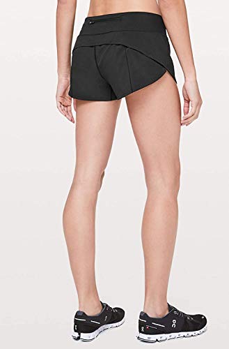 Lululemon Athletica LULULEMON Speed Up Short 4 Inseam, 10, Black