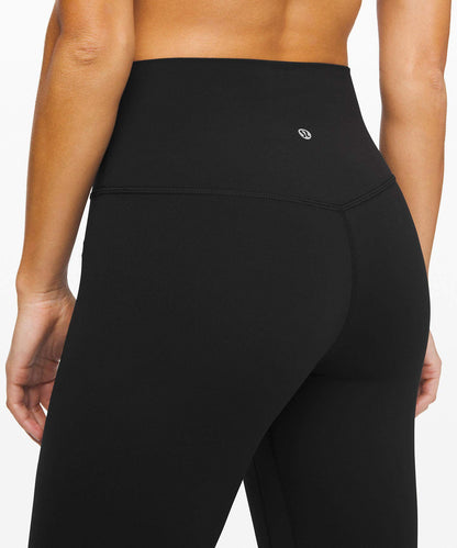 Lululemon Align II Stretchy Yoga Pants - High-Waisted Design, 25 Inch Inseam, Black, Size 6